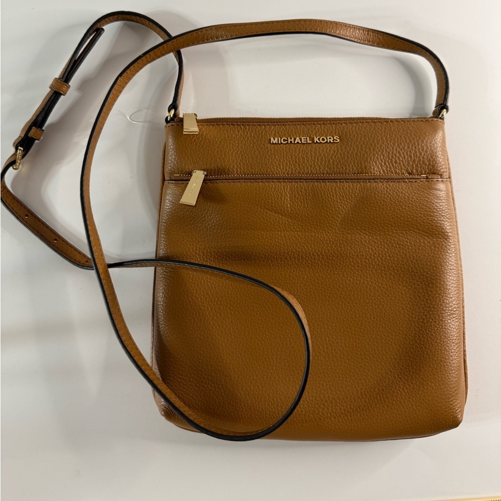 Michael Kors Tan Crossbody Bag with Gold Hardware
